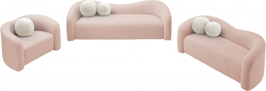 Kali Faux Shearling Teddy Fabric Sofa