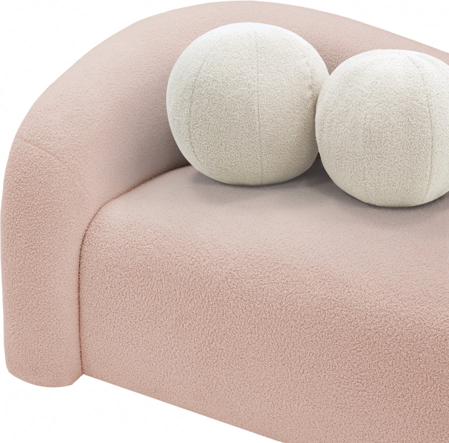 Kali Faux Shearling Teddy Fabric Sofa