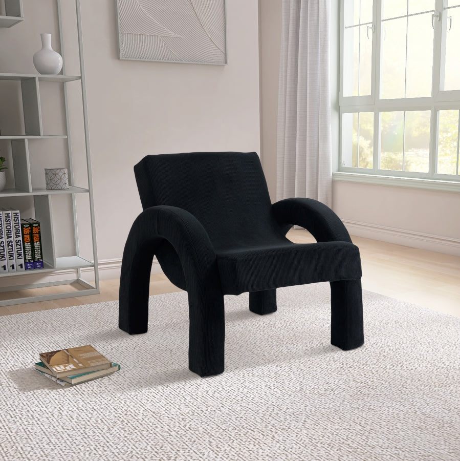 Fauteuil d'appoint rembourré en chenille Vivi 