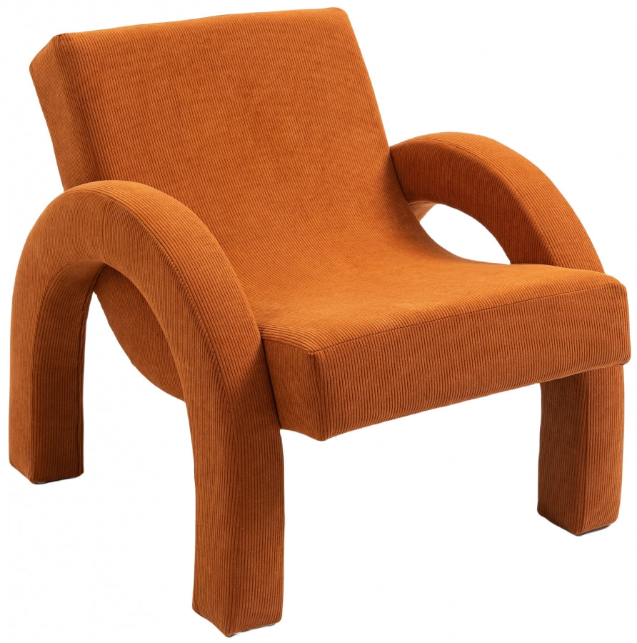 Fauteuil d'appoint rembourré en chenille Vivi 