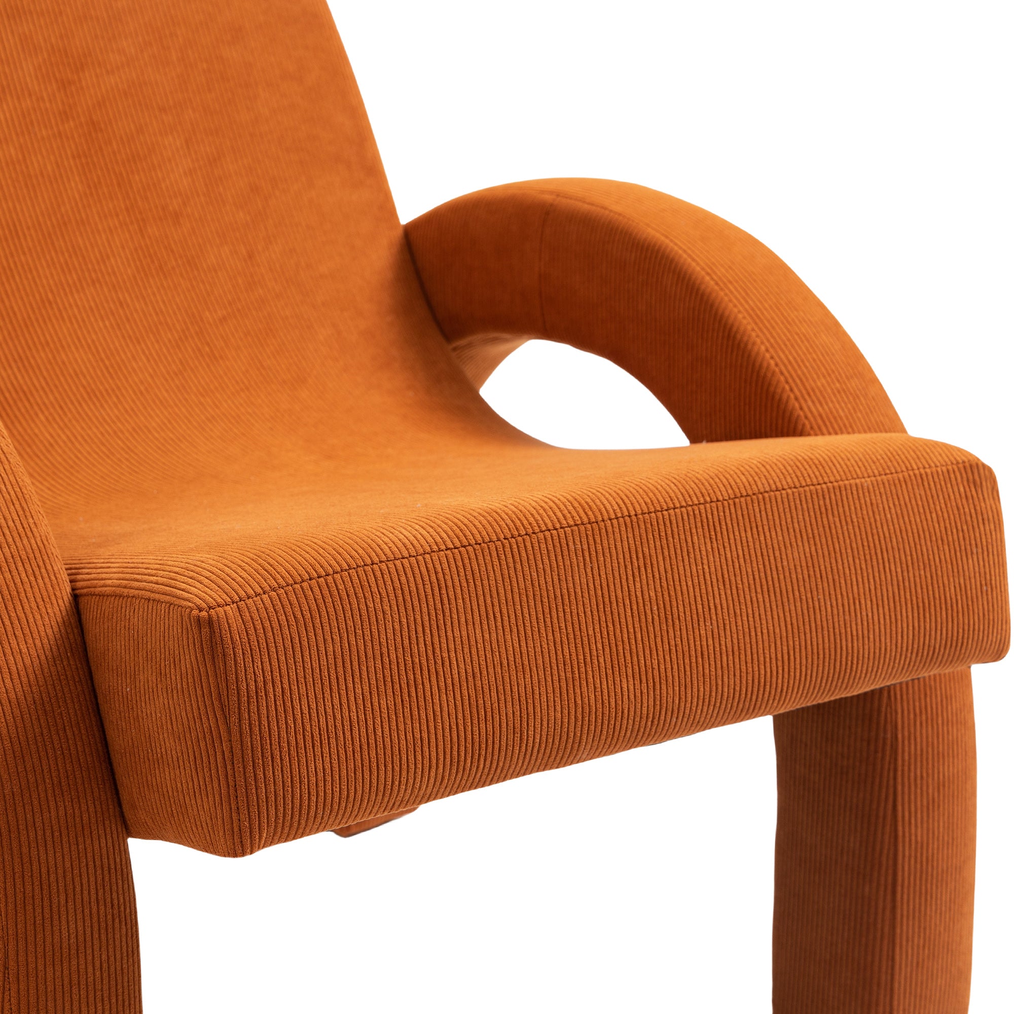 Fauteuil d'appoint rembourré en chenille Vivi 