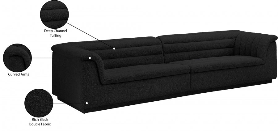 Cascade Boucle Fabric Sofa