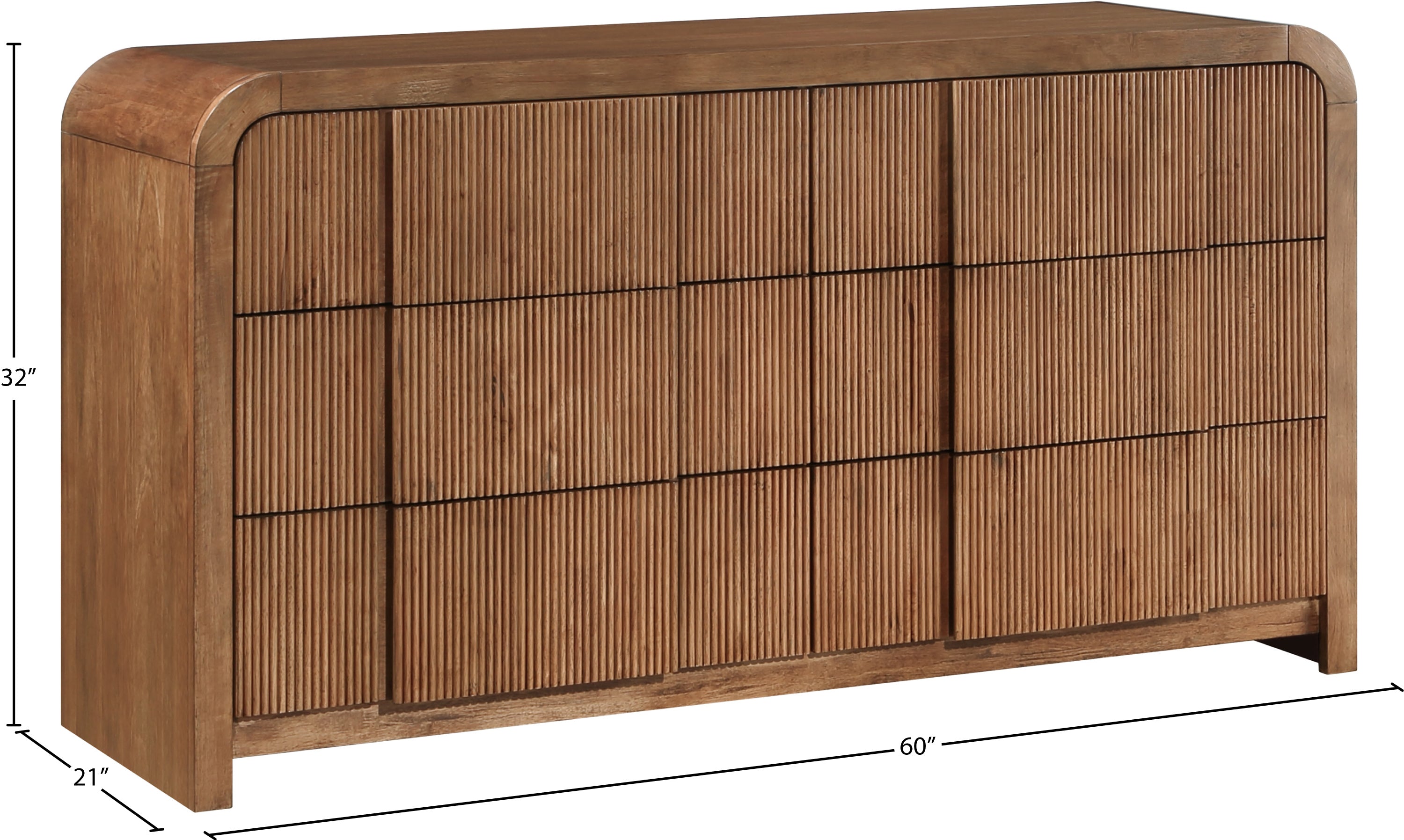 Fluted Dresser