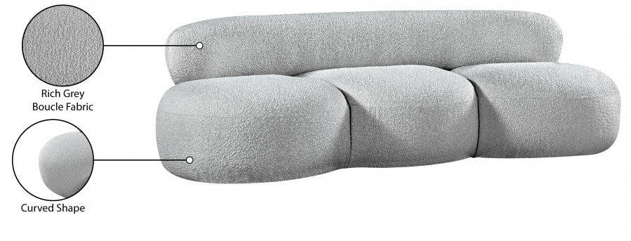 Venti Boucle Fabric Sofa