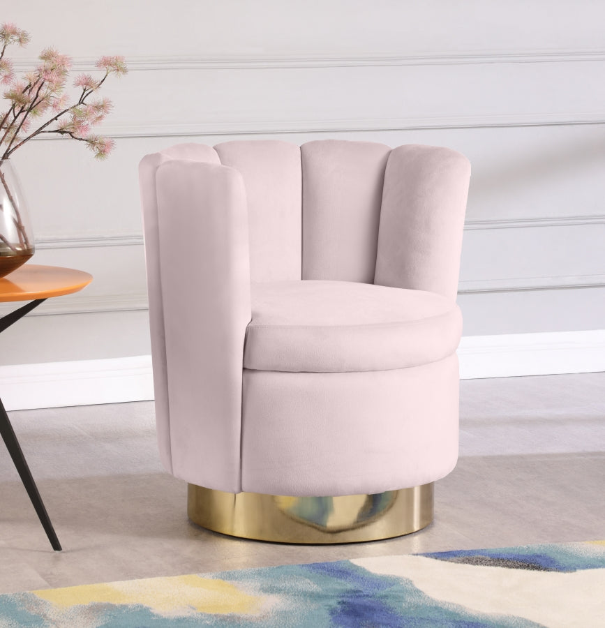 Fauteuil d'appoint rembourré en chenille Vivi 
