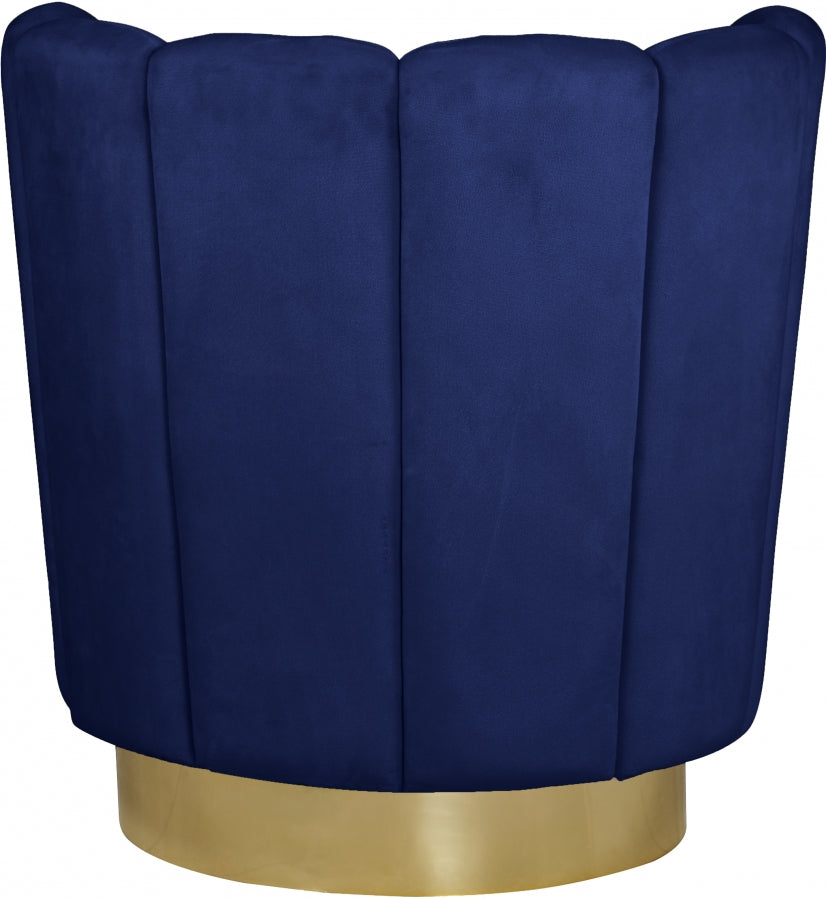Fauteuil d'appoint rembourré en chenille Vivi 