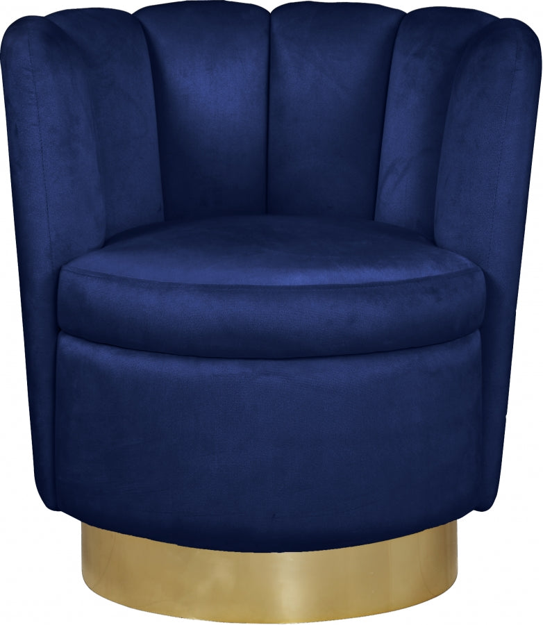 Fauteuil d'appoint rembourré en chenille Vivi 