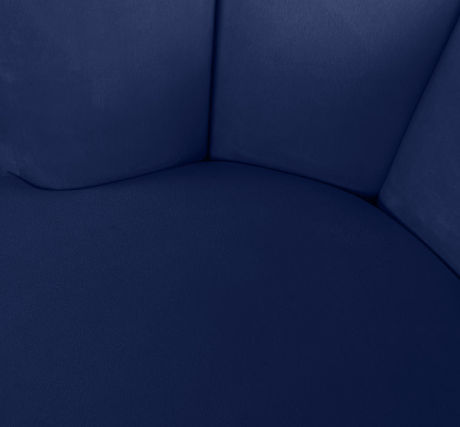 Fauteuil d'appoint rembourré en chenille Vivi 