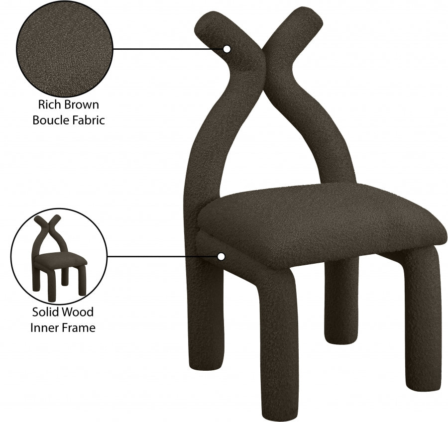 Fauteuil d'appoint rembourré en chenille Vivi 