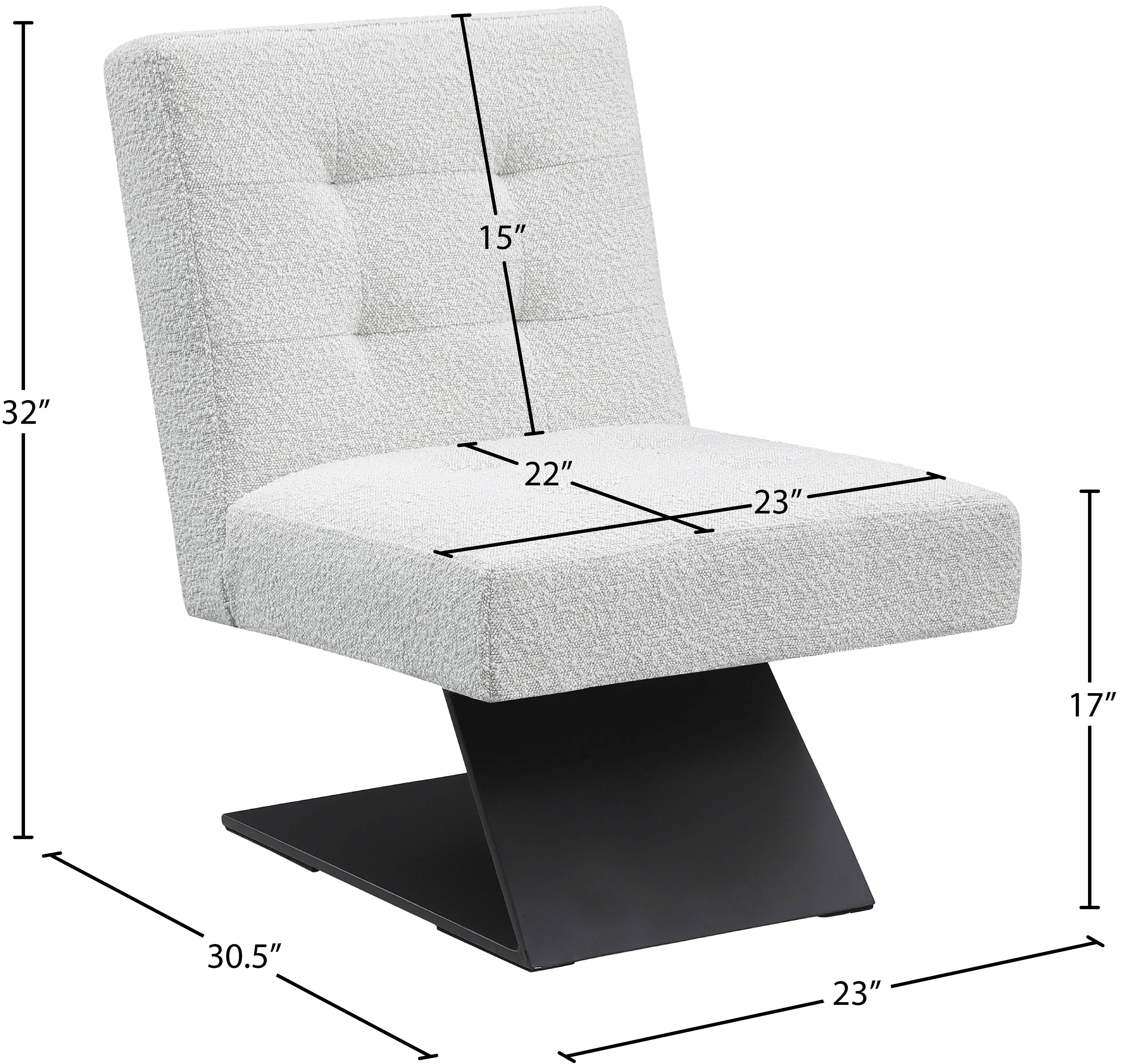 Fauteuil d'appoint rembourré en chenille Vivi 
