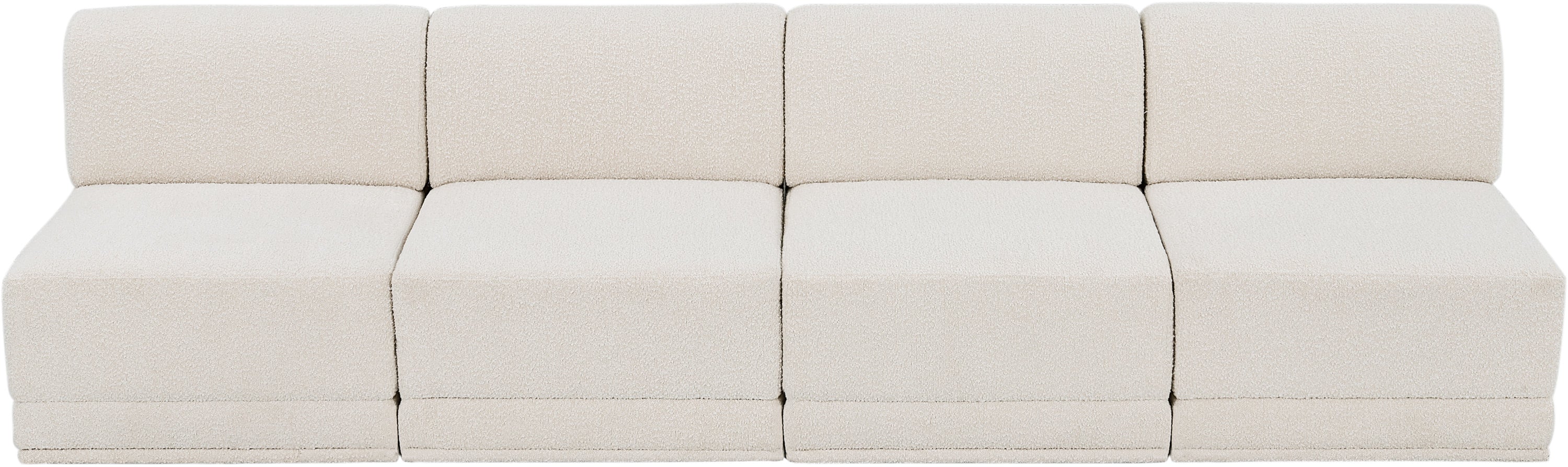 Ollie Boucle Fabric Armless Sofa