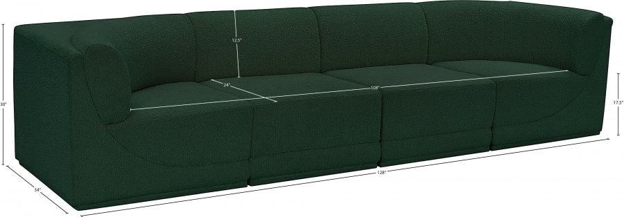 Ollie Boucle Fabric Sofa with Armrest