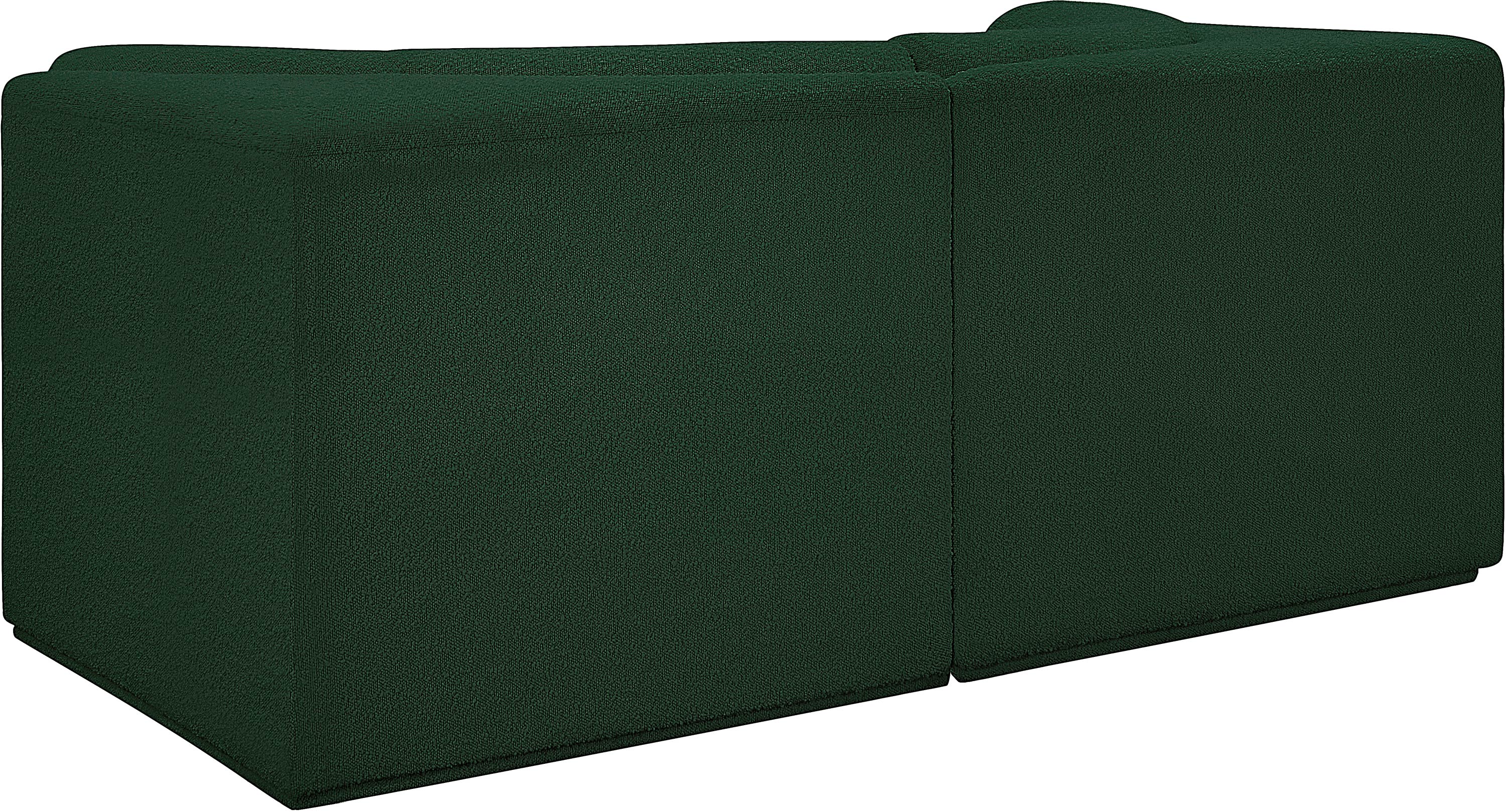 Ollie Boucle Fabric Two-Seater Sofa with Armrest