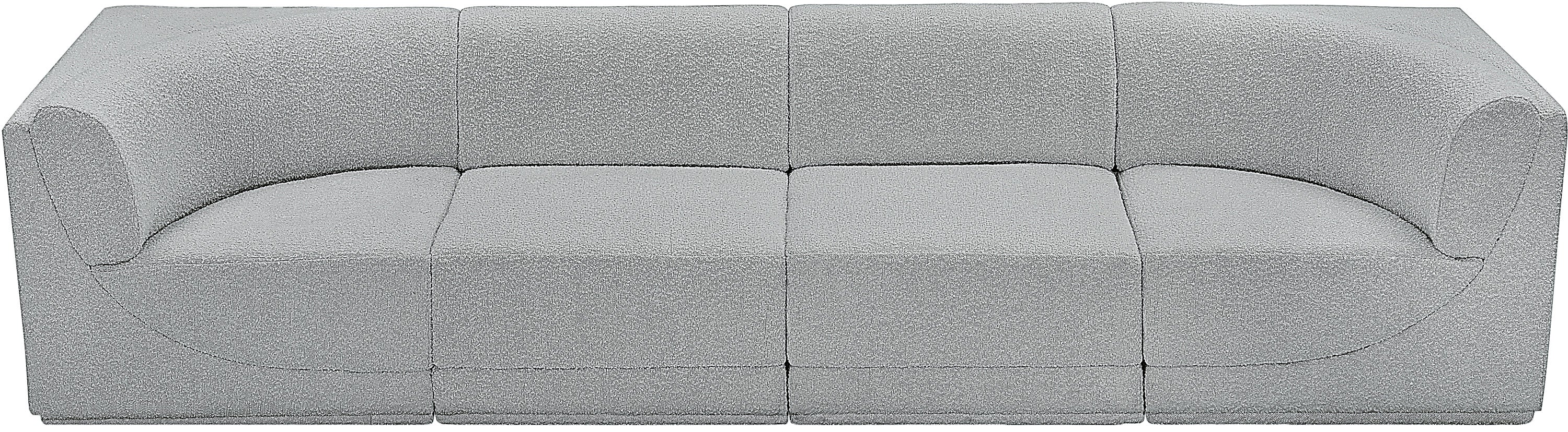 Ollie Boucle Fabric Sofa with Armrest