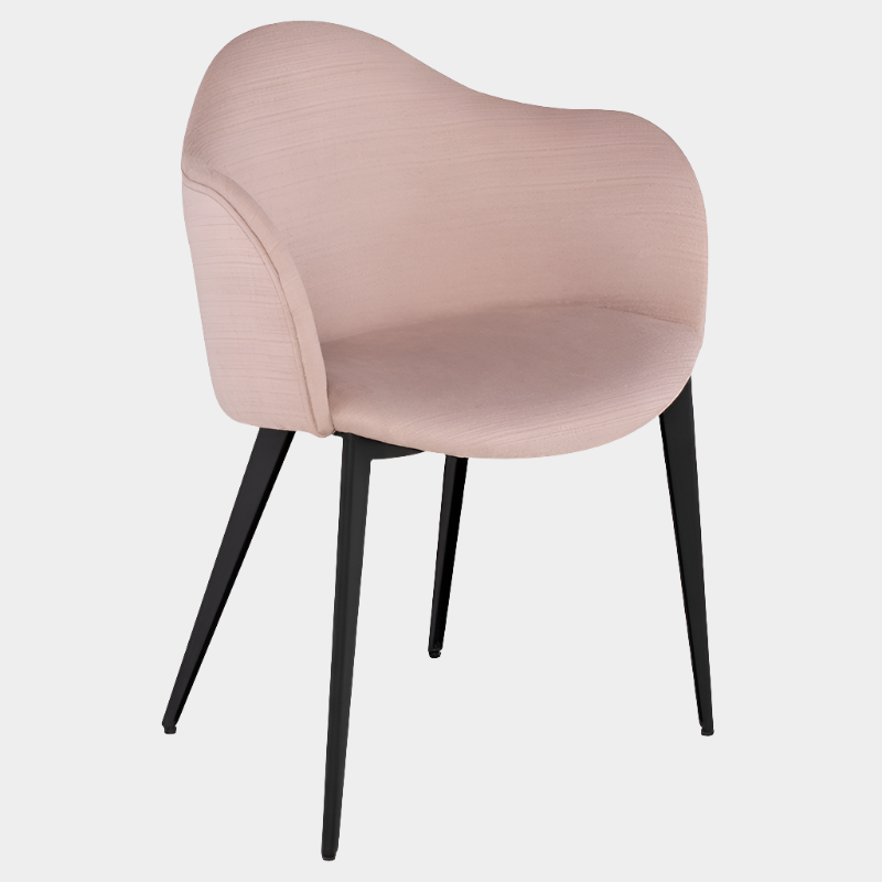Nora Dining Chair (Matte Black Steel Legs)