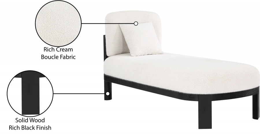 Maybourne Boucle Fabric Chaise / Bench