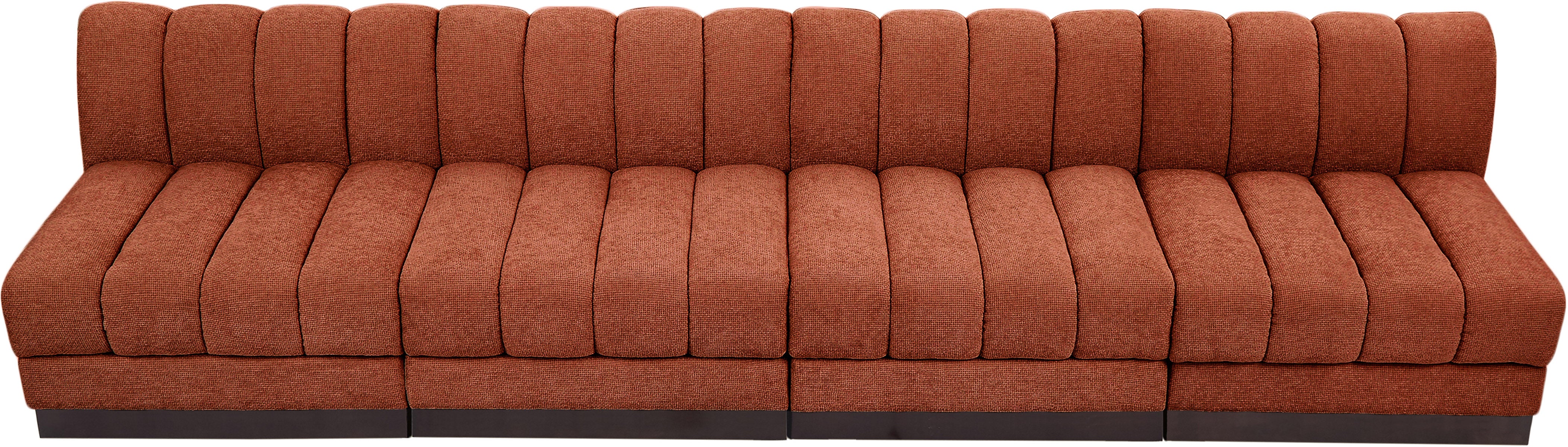 Quinn Chenille Fabric Armless Sofa