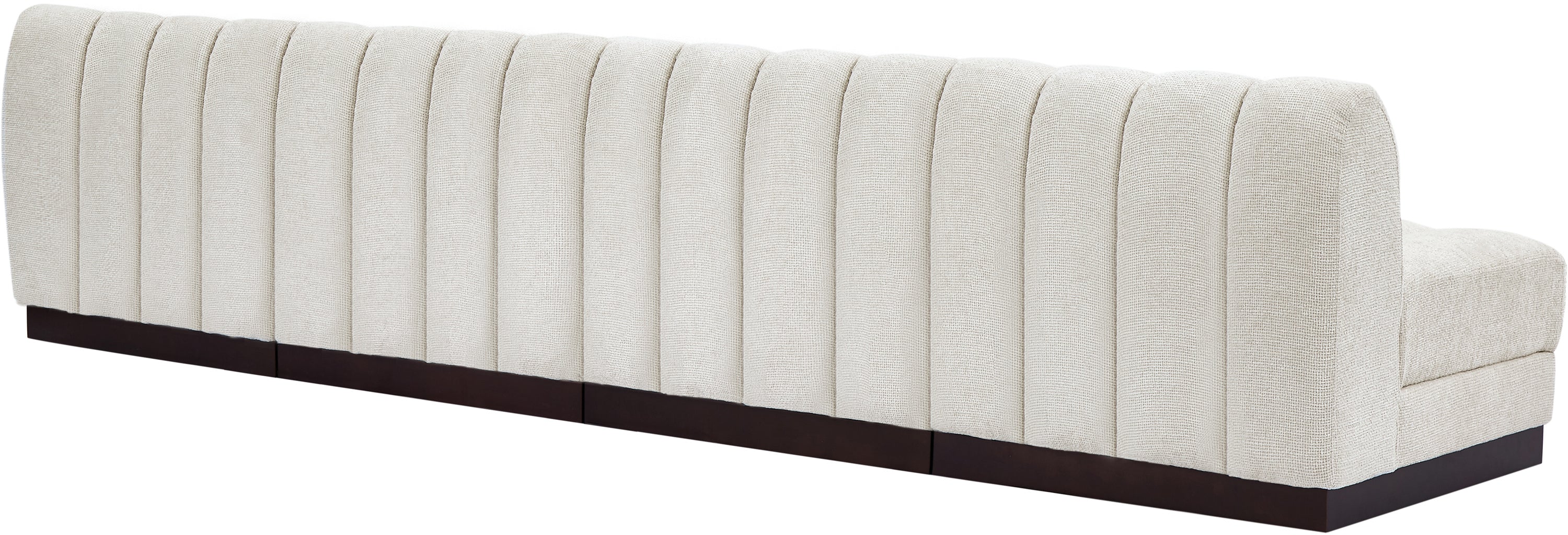 Quinn Chenille Fabric Armless Sofa