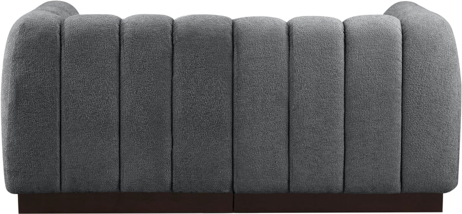 Quinn Chenille Fabric Two-Seater Sofa with Armrest