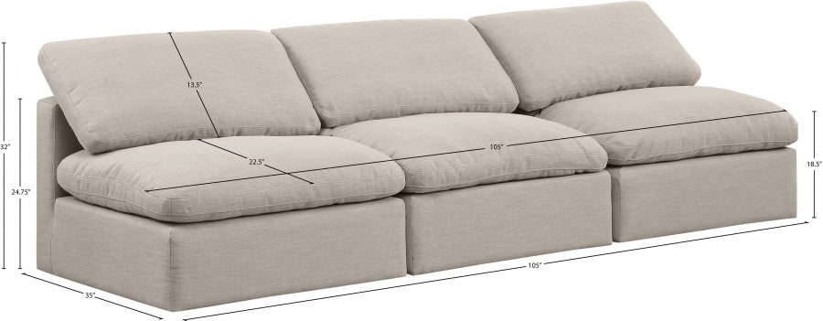 Indulge Linen Textured Fabric Sofa