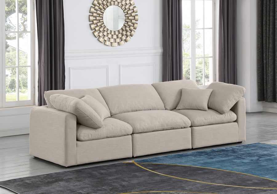 Indulge Linen Textured Fabric Sofa