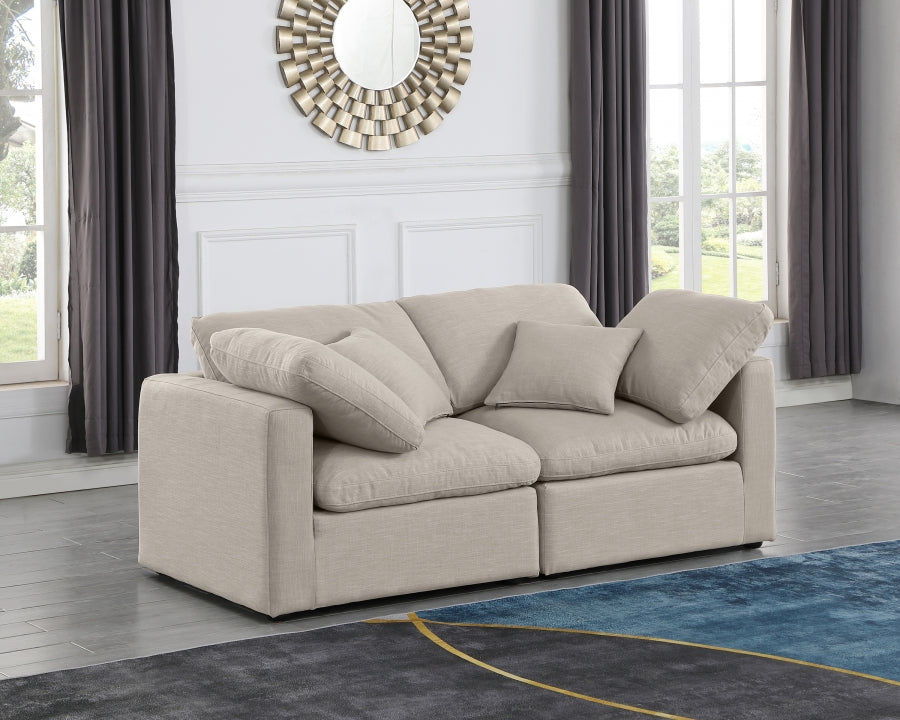 Indulge Linen Textured Fabric Sofa