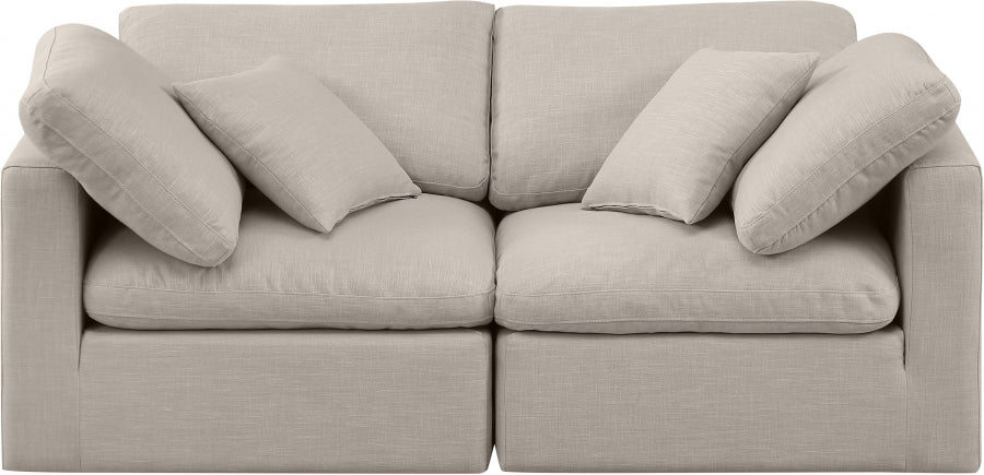 Indulge Linen Textured Fabric Sofa