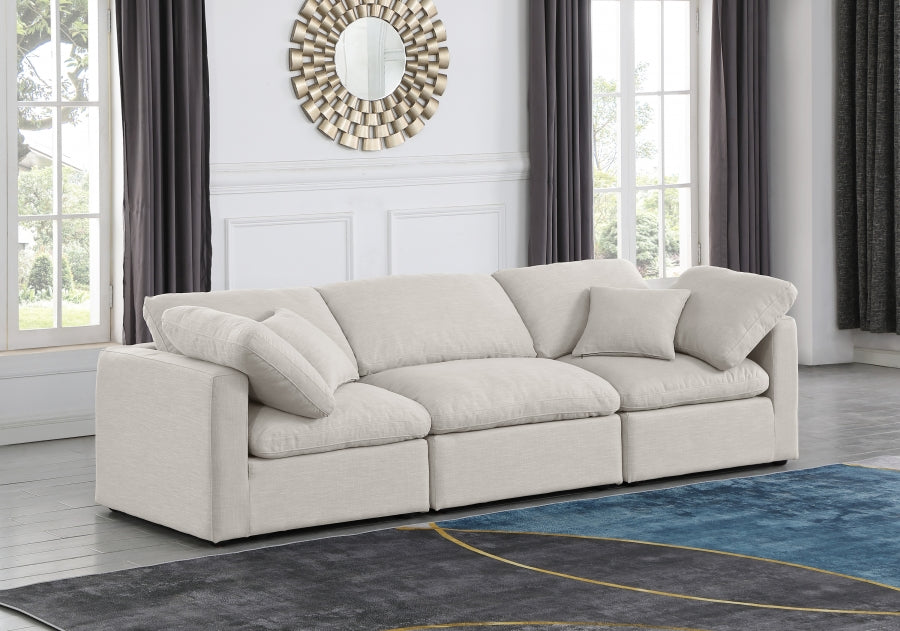 Indulge Linen Textured Fabric Sofa