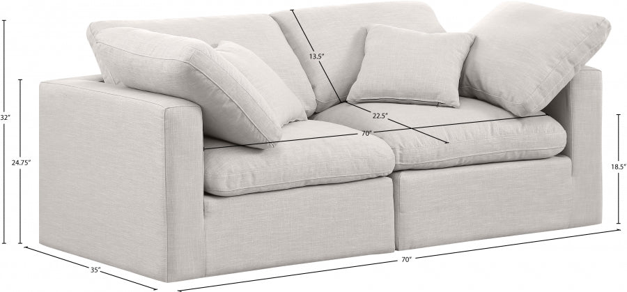 Indulge Linen Textured Fabric Sofa