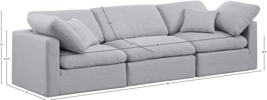 Indulge Linen Textured Fabric Sofa