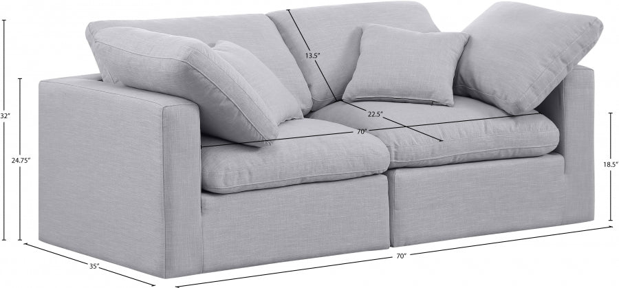 Indulge Linen Textured Fabric Sofa