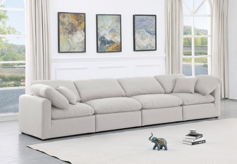 Indulge Linen Textured Fabric Sofa