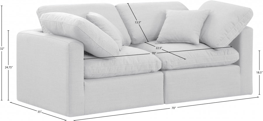 Indulge Linen Textured Fabric Sofa