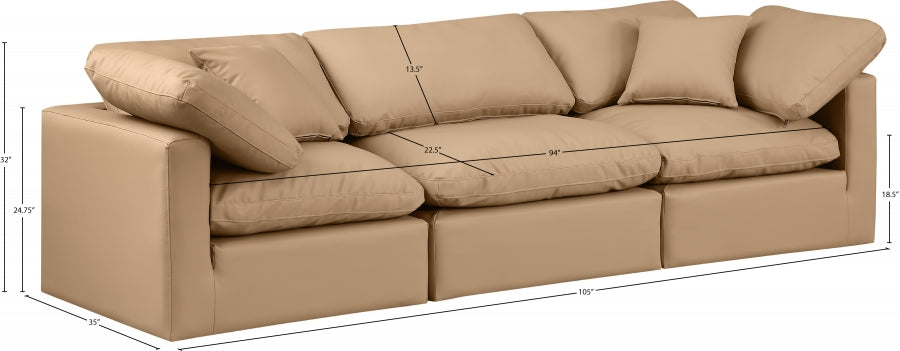 Indulge Vegan Leather Sofa