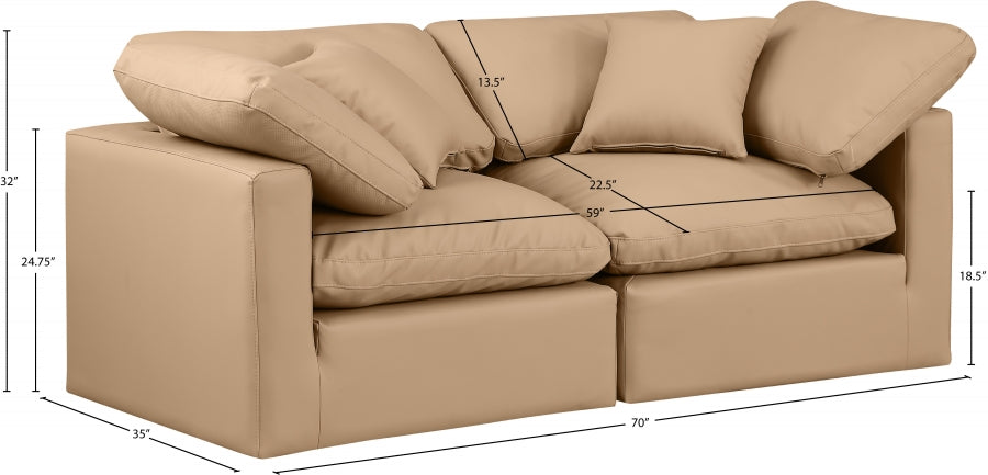 Indulge Vegan Leather Sofa