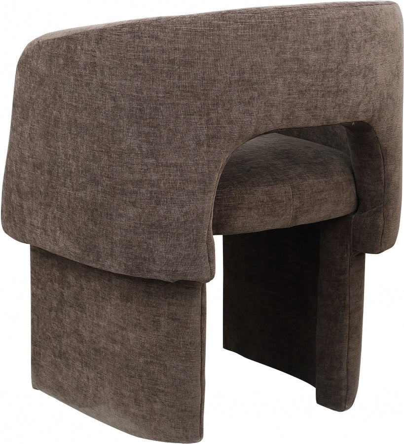 Fauteuil d'appoint rembourré en chenille Vivi 