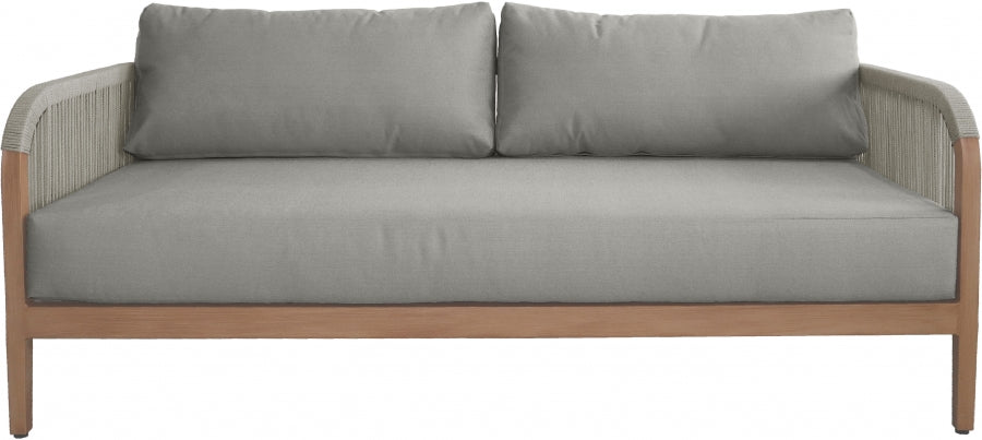 Maui Water Resistant Fabric Upholstered Outdoor Patio Loveseat