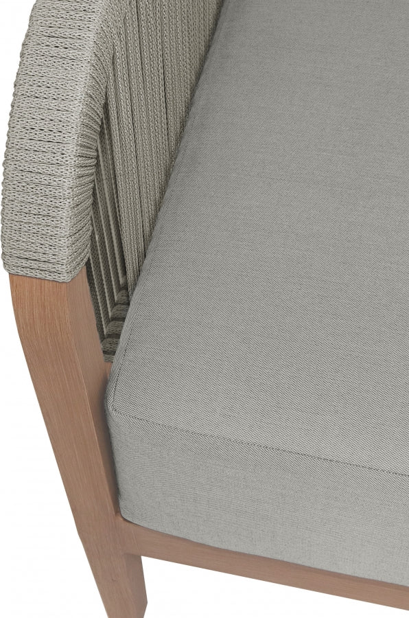 Maui Water Resistant Fabric Upholstered Outdoor Patio Loveseat