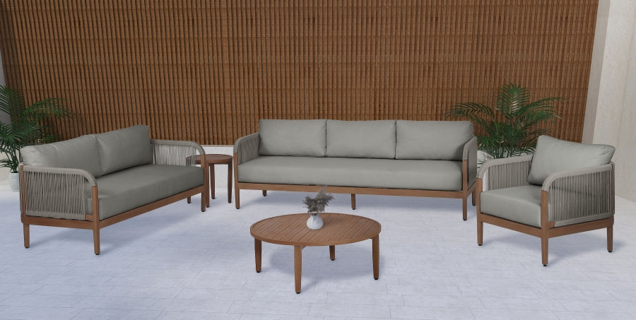 Maui Water Resistant Fabric Upholstered Outdoor Patio Loveseat
