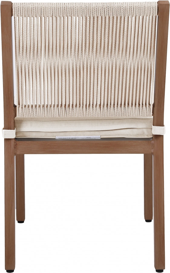 Maui Water Resistant Fabric Upholstered Outdoor Patio Dining Side Chair