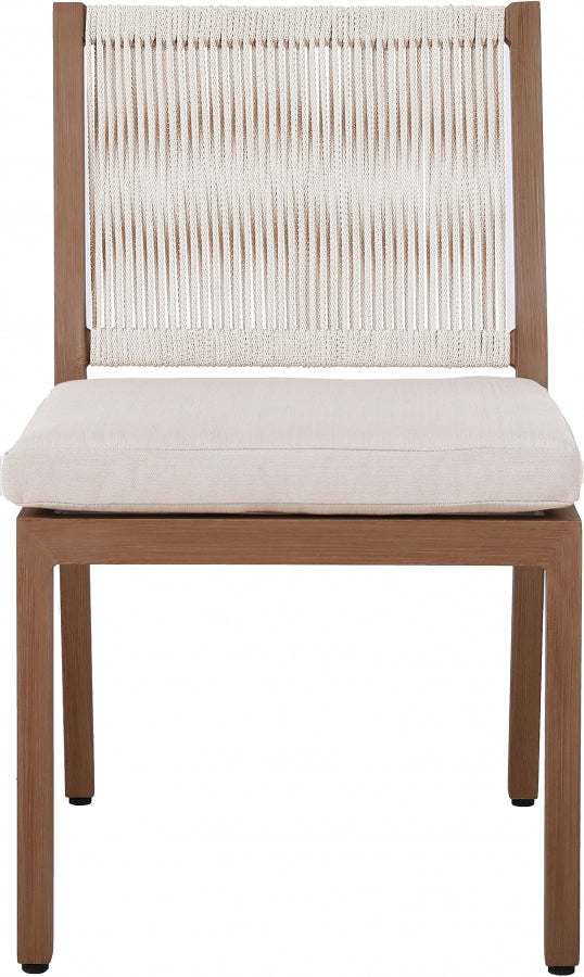 Maui Water Resistant Fabric Upholstered Outdoor Patio Dining Side Chair