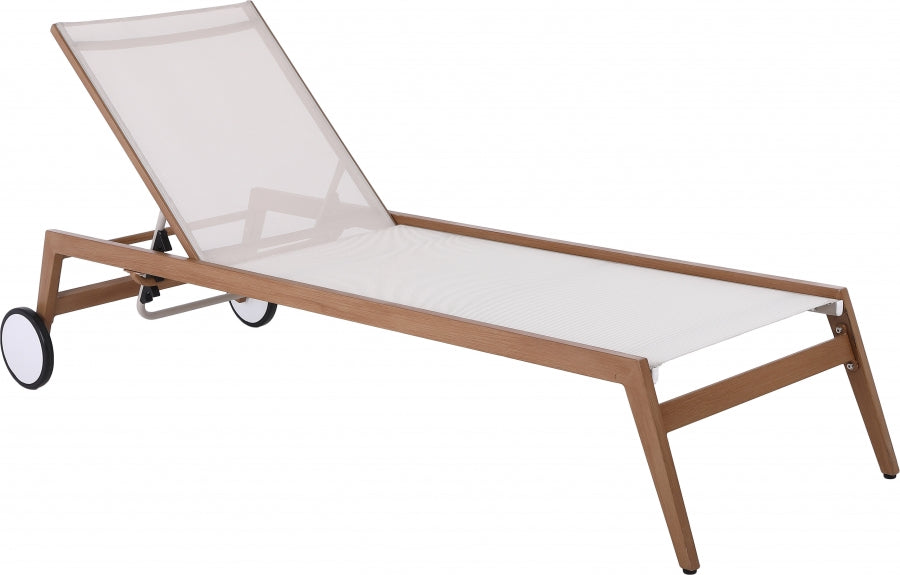 Maui Water Resistant Fabric Upholstered Outdoor Patio Lounger