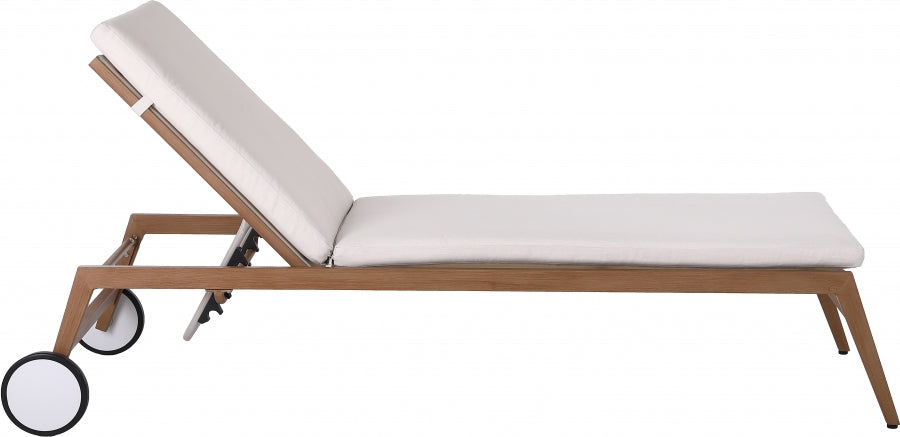 Maui Water Resistant Fabric Upholstered Outdoor Patio Lounger