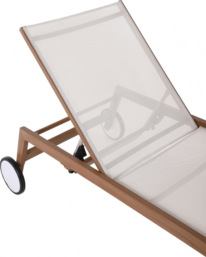 Maui Water Resistant Fabric Upholstered Outdoor Patio Lounger
