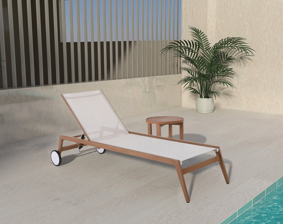 Maui Water Resistant Fabric Upholstered Outdoor Patio Lounger