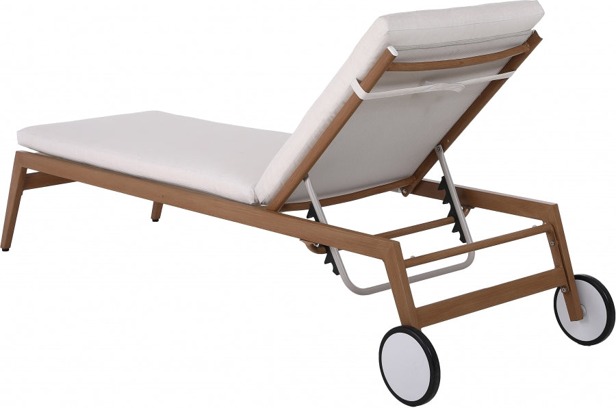 Maui Water Resistant Fabric Upholstered Outdoor Patio Lounger