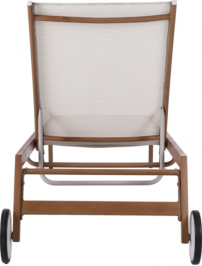 Maui Water Resistant Fabric Upholstered Outdoor Patio Lounger