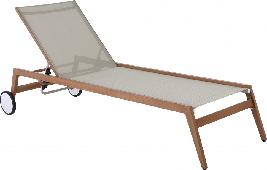 Maui Water Resistant Fabric Upholstered Outdoor Patio Lounger