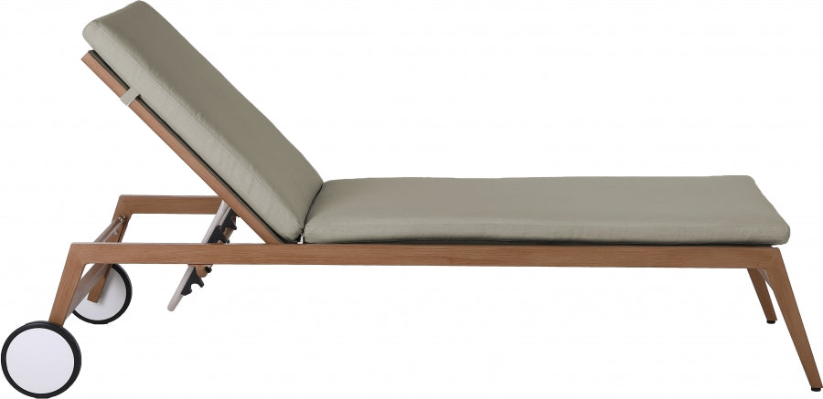 Maui Water Resistant Fabric Upholstered Outdoor Patio Lounger