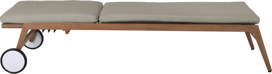 Maui Water Resistant Fabric Upholstered Outdoor Patio Lounger